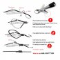 Quick Knot Tool 4 in 1 Fly Fishing Clippers Line Nipper Tying w/ Zinger outdoor