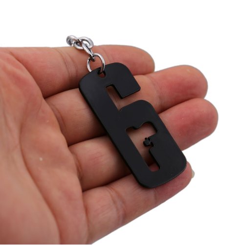 Tom Clancy's Rainbow Six Siege Keychain Dogtag Cosplay Game Logo PS4 War Alibi