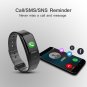Bluetooth Smart Watch Heart Rate Blood Pressure Monitor Bracelet Fitness Tracker