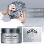 Silver Colour Grey Hair Wax Men Women Grandma Hair Ash Dye Gray Mud Temporary