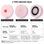 USB Rechargeable Electric Facial Cleansing Brush Soft Scrubber Face Exfoliating
