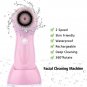 USB Rechargeable Electric Facial Cleansing Brush Soft Scrubber Face Exfoliating