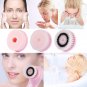 USB Rechargeable Electric Facial Cleansing Brush Soft Scrubber Face Exfoliating