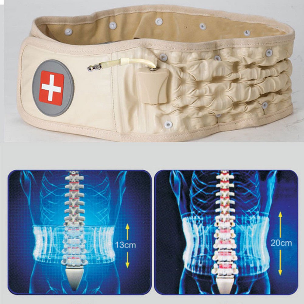 New Lumbar Decompression Waist Physio Back Belt Spinal Pain Relief Brace Support