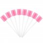 100Pcs/Set of Pink Disposable Sponge Swab for Oral Clinic Cleaning /Make Up Use
