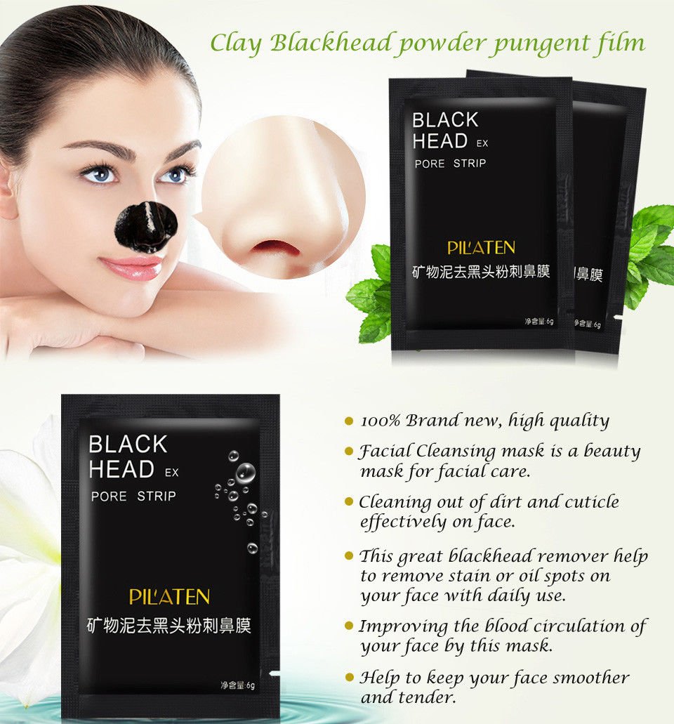 Blackhead Remover Nose Black Mask Face Care Mud Acne Treatment Peel off Mask US