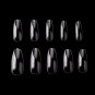 Transparent Fake Nail Art Tips Natural Full French Acrylic Manicure Artificial
