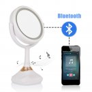 Rotatable Bluetooth Operated Makeup Mirror 5X Magnifying USB LED Music Cosmetic