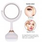 Rotatable Bluetooth Operated Makeup Mirror 5X Magnifying USB LED Music Cosmetic