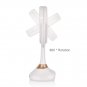Rotatable Bluetooth Operated Makeup Mirror 5X Magnifying USB LED Music Cosmetic