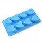 Heart-Shaped Silicone Mold Fondant Cake Decor Chocolate Baking Soap Ice DIY Tool