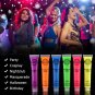 Premium Quality Painting Set Neon Glow In The Dark Face And Body Paint Party UV