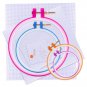 4 Pieces Size Embroidery Plastic Hoops Cross Stitch Hoop Embroidery Circle Set