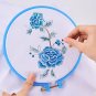 4 Pieces Size Embroidery Plastic Hoops Cross Stitch Hoop Embroidery Circle Set