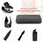 Professional Nail Clipper Set Black Stainless Steel Curved Blades Manicure 15PCS