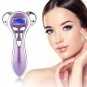 4D V Face Ball Roller Face Massager Facial Lift Tool Microcurrent Vibration Hot