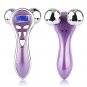 4D V Face Ball Roller Face Massager Facial Lift Tool Microcurrent Vibration Hot