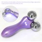 4D V Face Ball Roller Face Massager Facial Lift Tool Microcurrent Vibration Hot