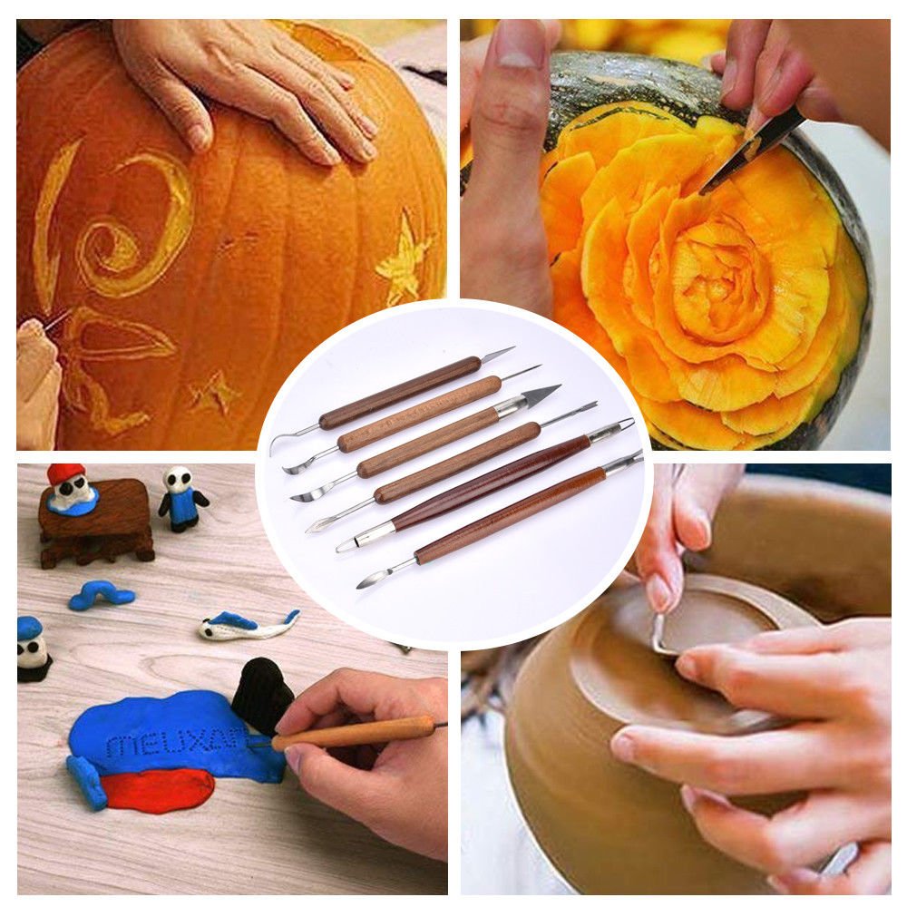 Carving Clay Sculpting Set Pottery Wax Tools Polymer Modeling Shapers Ceramic