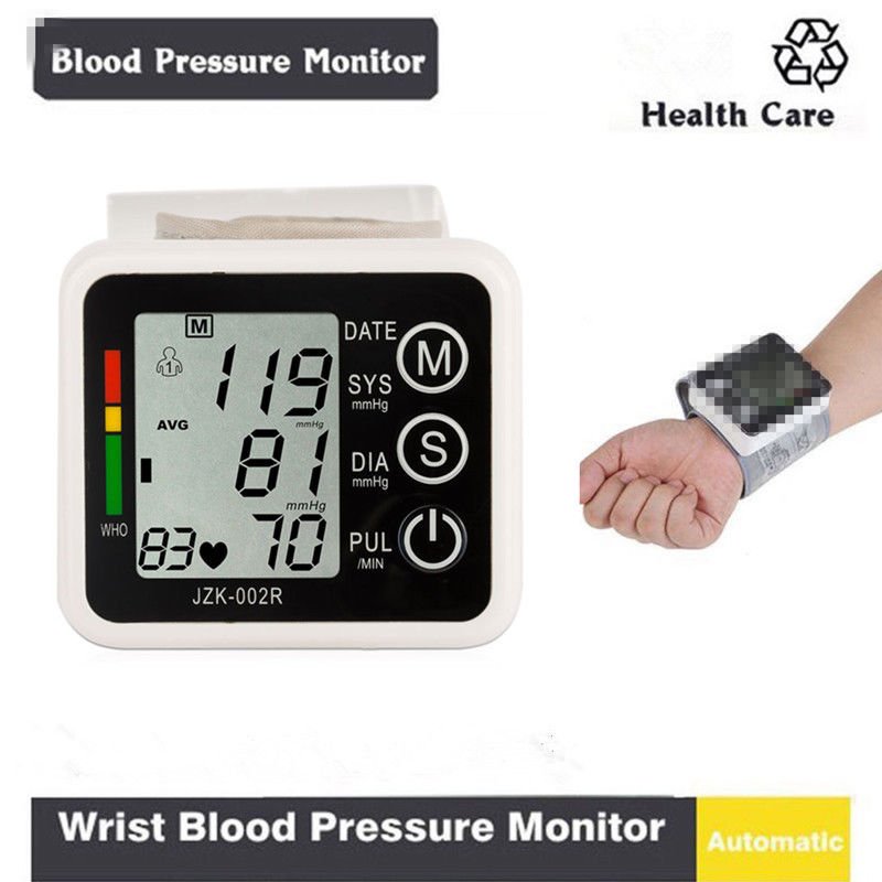 LCD Sphygmomanometer Meter Arm/Wrist Blood Pressure Monitor Pulse Health Care