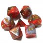 7pcs/Set TRPG Game Dungeons & Dragons Polyhedral D4-D20 Multi Sided Acrylic Dice