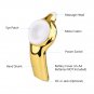 Electric Vibration Eye Face Massager Small Anti-Ageing Wrinkle Lifting Device