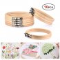 Embroidery Hoop Ring Stitch Round Handy Wooden Cross Stitch Machine 10pcs 2 size