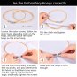 Embroidery Hoop Ring Stitch Round Handy Wooden Cross Stitch Machine 10pcs 2 size