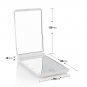 8 LED Touch Screen Makeup Mirror Tabletop Cosmetic Vanity light up Mirror Boxed