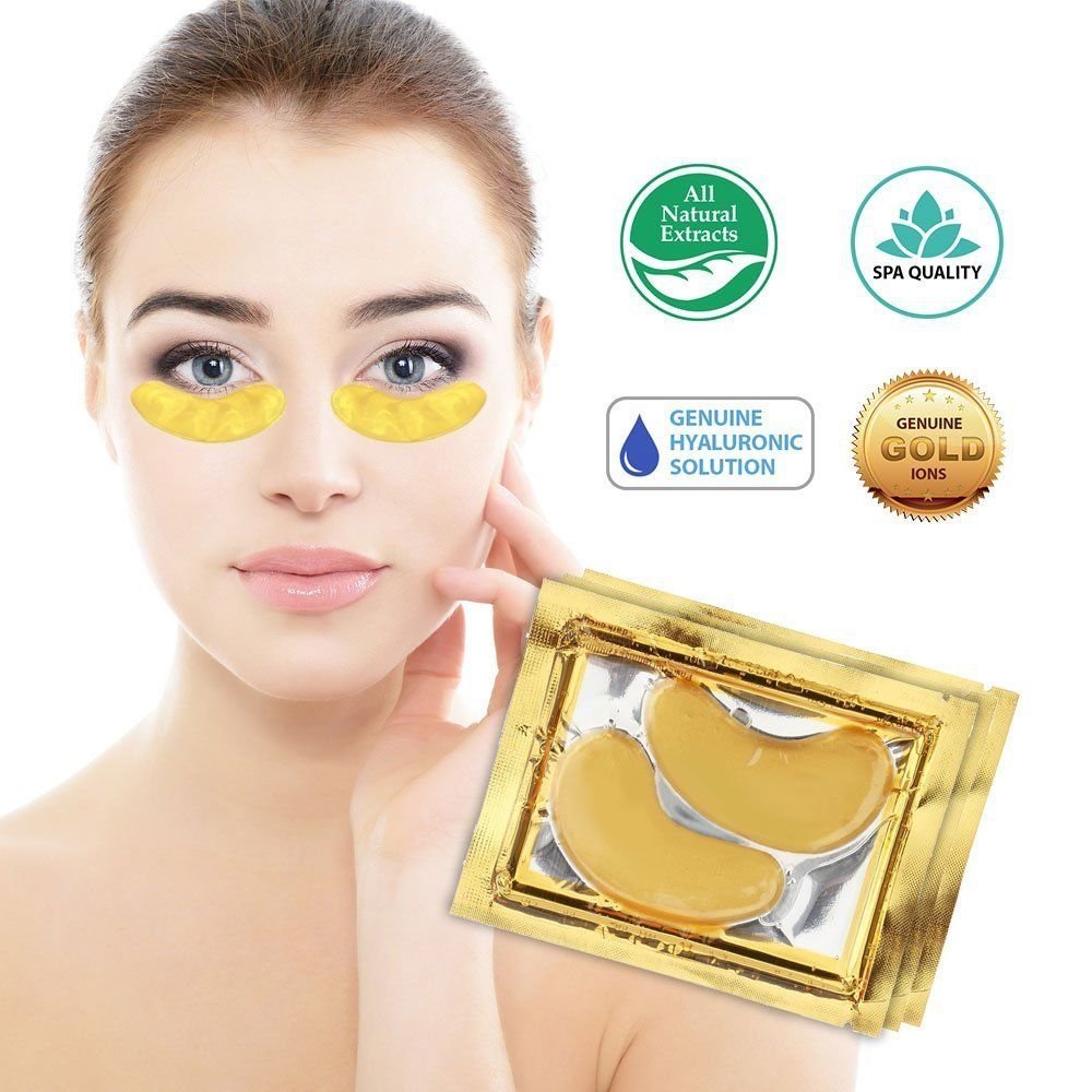 1-100Pair Crystal Gold Collagen Under Eye Patches Mask DARK CIRCLES BAGS WRINKLE