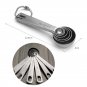 Stainless Steel Round Head Measuring Spoons Set of 6 Accurate Spoons Ingredients