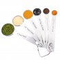 Stainless Steel Round Head Measuring Spoons Set of 6 Accurate Spoons Ingredients