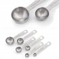 Stainless Steel Round Head Measuring Spoons Set of 6 Accurate Spoons Ingredients