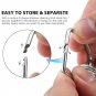Stainless Steel Round Head Measuring Spoons Set of 6 Accurate Spoons Ingredients