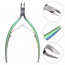 Rainbow Stainless Steel Nail Art Clipper Scissor Cuticle Nipper Cutter Pedicure