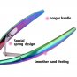 Rainbow Stainless Steel Nail Art Clipper Scissor Cuticle Nipper Cutter Pedicure