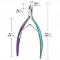 Rainbow Stainless Steel Nail Art Clipper Scissor Cuticle Nipper Cutter Pedicure