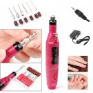 Best Electric Nail Art Tips Arcylic Drill File Machine Pen Shape & 6 Bits US/EU