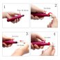 Best Electric Nail Art Tips Arcylic Drill File Machine Pen Shape & 6 Bits US/EU