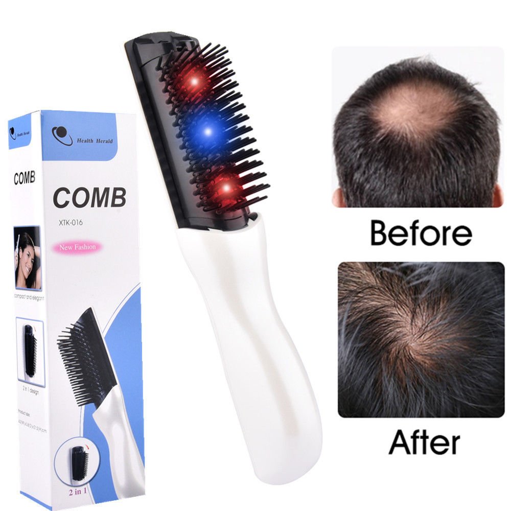 Electric Comb Laser Anti Loss Hair Infrared Massage Hairbrush Vibration Healthy