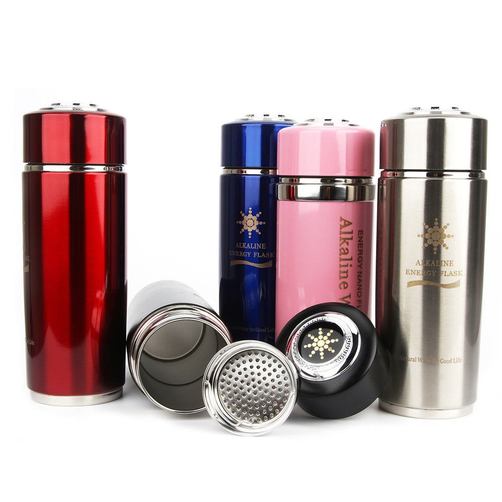 5 Color Quantum Alkaline Water Cup Energy Nano Ionizer Flask Cups Bottle+Filter