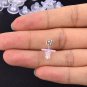 Portable 100 pcs Clear Plastic Jewelry Earring Plugs Earplug Plug replacement