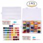 50 Color Embroidery Cross Stitch Floss Thread & Plastic Cards Storage Container
