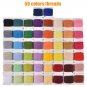 50 Color Embroidery Cross Stitch Floss Thread & Plastic Cards Storage Container