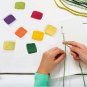 50 Color Embroidery Cross Stitch Floss Thread & Plastic Cards Storage Container