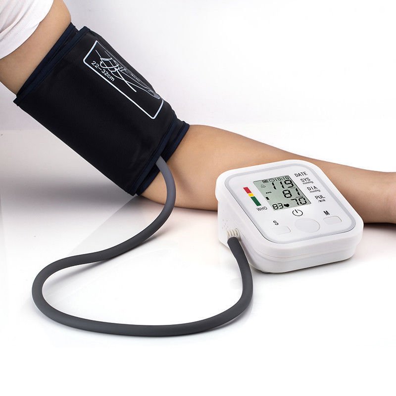 Digital LCD Upper Arm Cuff Blood Pressure Pulse Automatic Monitor Heart Meter