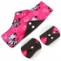 5PC 10" Reusable Washable Bamboo Charcoal Cloth Menstrual Sanitary New Pads