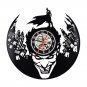 Vinyl 3D Changing Color Remote Control Record LED Wall Light Clock Home Decora