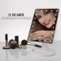 22 LED Lighted Touch Screen Beauty Vanity Makeup Cosmetic Mirror Square Shape