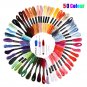 4 Sized Embroidery Stitching Punch Needle Tool Set + 50 Mix Colors Sewing Thread